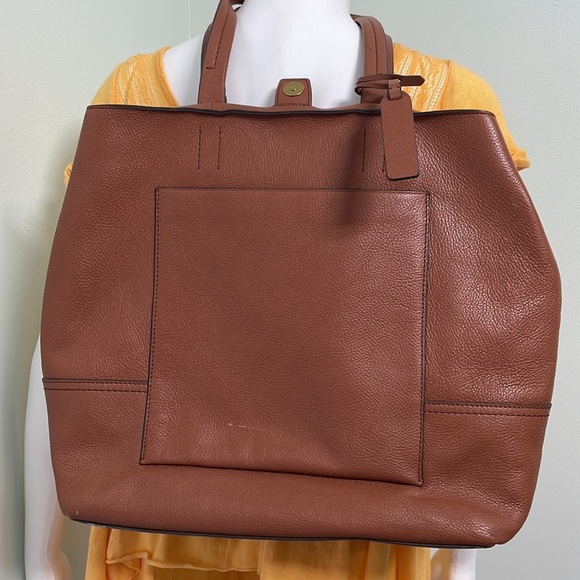 J. Crew all day roasted chestnut leather tote - Picture 3 of 10